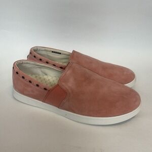Spenco Shoes‎ Womens 10 D Santa Barbara Rivet Sneakers Slip On Pink Suede Casual